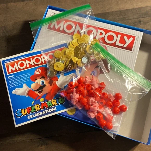 Gently used Mario Monopoly game - Picture 3 of 3